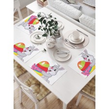 A set of napkins for setting the table 