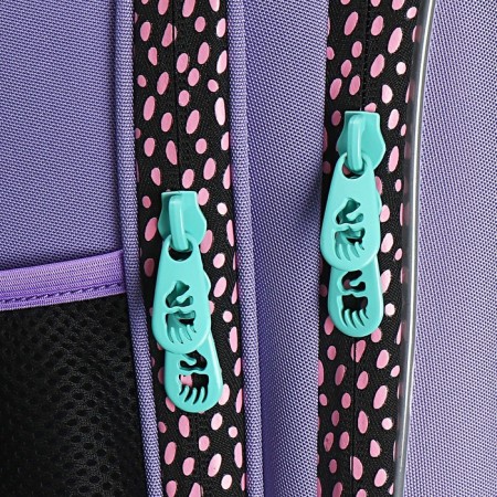 Frame backpack 36 x 28 x 20 cm, Grizzly, + keychain, lilac-8