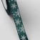 Satin tape "Snowflakes", 15 mm, 23 ± 1 m, green color No. 56