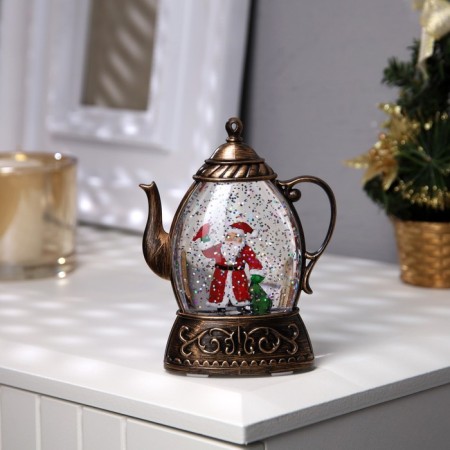 LED figure "Santa Claus" 8 × 13.3 × 4.5 cm, plastic, batteries AAAX2 (not in the kit), glow warm white-1