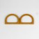 Handles for the bag are wooden, 11.7 × 8.2 cm, 2 pcs, brown color