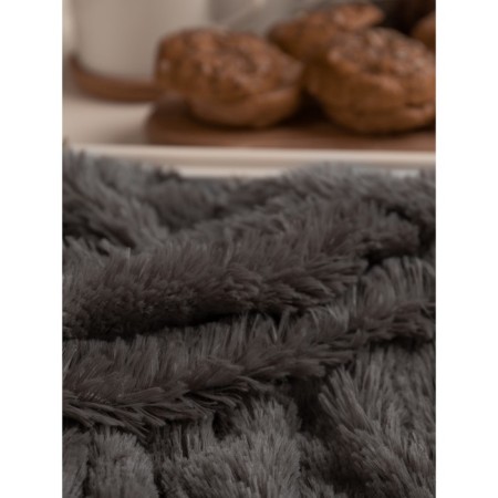 Buenas Noches blanket, size 160x220 cm, brown color-4