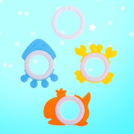 A set of rattles with teeth teeth, 7 items-8