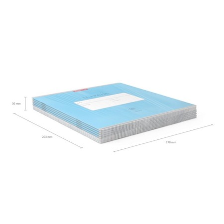 Notebook of 18 sheets in the Erichkrause Bright cage "Classic", cover coated cardboard, offset block, blue-4