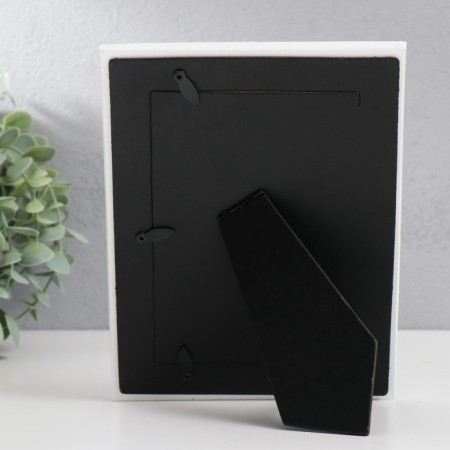 Photo frame Polystone 10x15 cm "Flowering of tenderness" white 15.5x20 cm-3
