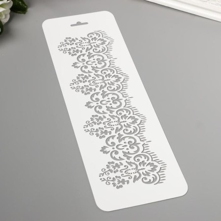 Plastic stencil "Border 5" 10x32 cm-1