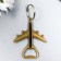 Keychain metal opener "plane" mix 7x6 cm
