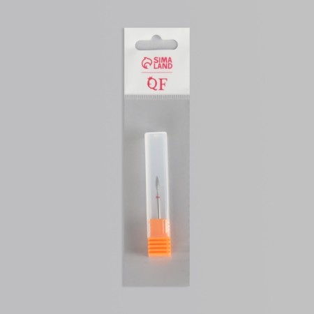 Diamond cutzes for manicure "Flame", small grain, 2.1 × 8 mm, in a plastic case-4