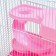 A cage for small rodents "Pijon", with a filling, 27 x 21 x 45 cm, pink