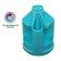 A desk of a desktop on a rotating stand of 5 items, Erichkrause Mini Desk, Pastel Mint, plastic, mint