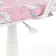 Armchair children's bureaucrat Burokids 1 W-Unicorn pink, white plastic