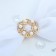 Clip for a scarf "links" with a pearl, white color in gold