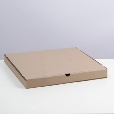 Pizza box 34 x 34 x 3.5 cm, brown