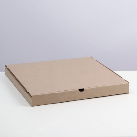 Pizza box 34 x 34 x 3.5 cm, brown
