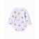 Body baby with long sleeve "Dream", Milk/Blue color, height 62