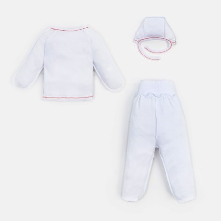 Set (swing, slider, cap) for newborns, white color, height 62 cm-5