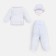 Set (swing, slider, cap) for newborns, white color, height 62 cm