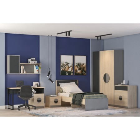 Covereign cabinet "Tivoli", 450 × 446 × 400 mm, sonoma oak / clay gray / graphite-2