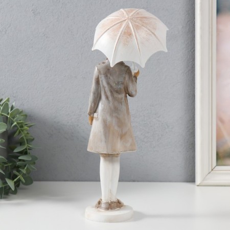 Souvenir Polystone "Hare with an umbrella" 10.5x9x27.5 cm-2