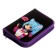 Penal 1 section 140 x 210 x 40 mm, folding pocket and cosmetic bag, fabric, calligrata topontent "Corgi"
