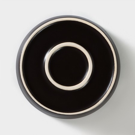 Porcelain dish carbone, d = 17.5 cm, h = 3 cm, black color-3