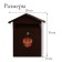 Mail box with a lock, vertical, "house-elit", brown