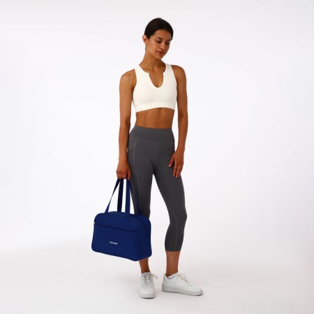 Sports bag, textura, small size, blue color-7