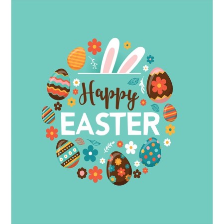 A set of napkins for setting the “Easter eggs” table, rectangular, size 32x46 cm, 4 pcs-3
