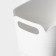 Storage container with handle LadOM "Laconicity", 33.5 × 18.5 × 14.5 cm, white color