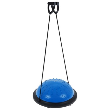 Half -sphere BOSU gymnastic onlytop, massage, with a pump, 46x20 cm, blue color is blue-10