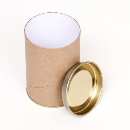 Tubus 73x110 mm (90 mm inner height), cardboard, metal cover-4