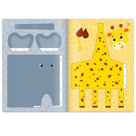 Book-cutter “Paper animals. Zoo ", 20 p., A4 format-2