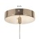 Bayerlux lamp "Minea" LED 18W gold 9x9x50-150 cm
