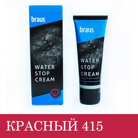 BRAUS shoes cream, red, 75 ml