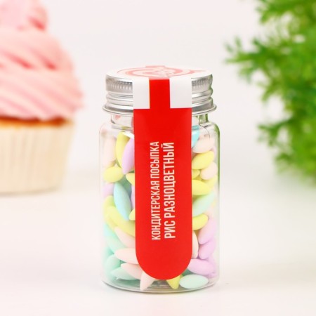 Confectionery sprinkling "Multi -colored rice", 50 g-1