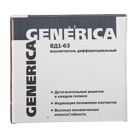 RCD IEK Generica, VD1-63, 2P, 16 A, 30 mA, MDV15-2-016-030-4