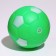 Brying toy "Ball Football" for dogs, 6.2 cm, green