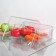 A container for a refrigerator with a lid IDEA, 20 × 30 × 10 cm, the color is transparent