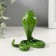 Souvenir Polystone varnish "Green Cobra" 8x6x8.7 cm