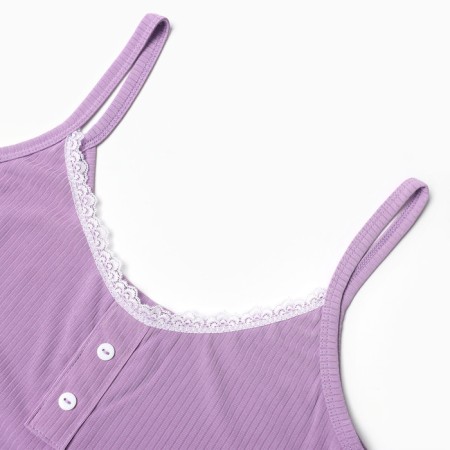 Female pajamas (top/shorts), lilac color, size 52-5