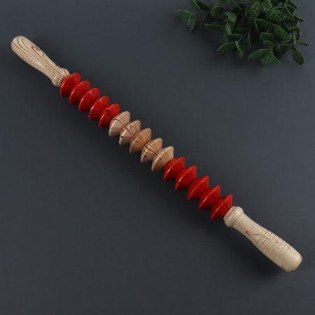 Massage "Skating", universal, 47 × 4 cm, wooden-2