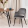 Valkyria Mod chair. 711 fabric/metal, 55x55x80cm, gray 26/black