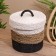 Wicker basket with a lid 27x27x35 cm