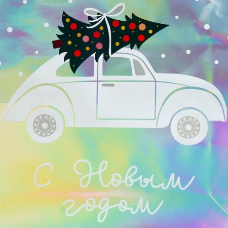 Holographic package “I am in a hurry to you”, m 26 x 30 x 9 cm, new year-2