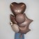 Foil ball 30 "Heart", mystic cocoa, individual packaging