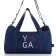 Female sports bag, textura, small size, blue color