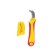 Rexant 12-4935 installer knife, stainless steel, with a "heel"