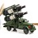 Mini-bar/stand for 4 bottles truck, green