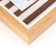 Photo frame plastic, textiles in 4 photos "cute house in brown strip" with clothespins 40x35 cm