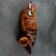 Owl suspension decor Bolshoi, 16x28x56cm